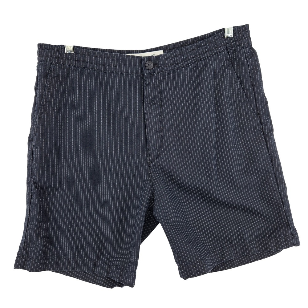 Lacoste Navy Pinstripe Cotton Shorts